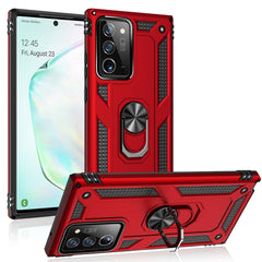 Stoßfeste TPU- und PC-Schutzhülle mit 360-Grad-Drehhalterung, für Samsung Galaxy Note 20+ 5G
