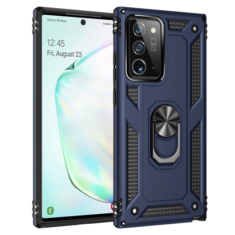 Stoßfeste TPU- und PC-Schutzhülle mit 360-Grad-Drehhalterung, für Samsung Galaxy Note 20+ 5G