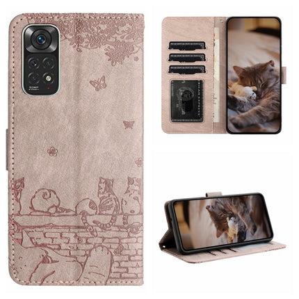 Cat Embossing Pattern Leather Phone Case with Lanyard, For Xiaomi Redmi Note 12 5G India / POCO X5, For Xiaomi Redmi 12C / 11A, For Xiaomi Redmi Note 11 Pro 4G/5G Global, For Xiaomi Redmi Note 11 Global