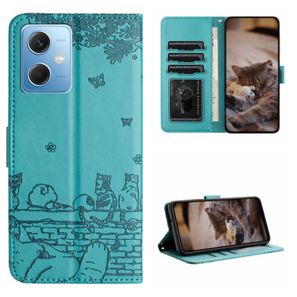 Cat Embossing Pattern Leather Phone Case with Lanyard, For Xiaomi Redmi Note 12 5G India / POCO X5, For Xiaomi Redmi 12C / 11A, For Xiaomi Redmi Note 11 Pro 4G/5G Global, For Xiaomi Redmi Note 11 Global
