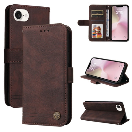 Skin Feel Life Tree Leather Phone Case, For iPhone 16e, For iPhone 16 Pro Max, For iPhone 16 Pro, For iPhone 16 Plus