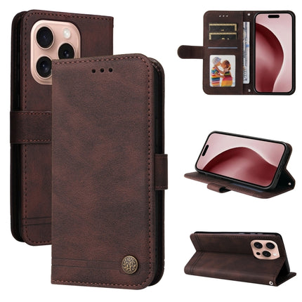 Skin Feel Life Tree Leather Phone Case, For iPhone 16e, For iPhone 16 Pro Max, For iPhone 16 Pro, For iPhone 16 Plus