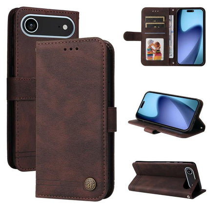 Skin Feel Life Tree Leather Phone Case, For iPhone Air, For iPhone 16 Pro Max, For iPhone 16 Pro, For iPhone 16 Plus