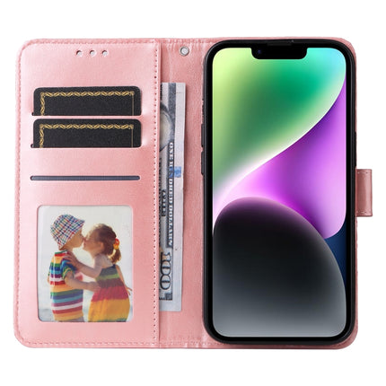 Embossed Sunflower Leather Phone Case, For iPhone 15