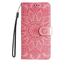 Embossed Sunflower Leather Phone Case, For iPhone 16e, For iPhone 15 Pro Max, For iPhone 15 Pro, For iPhone 15 Plus