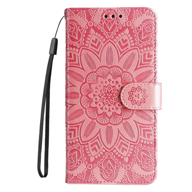 Embossed Sunflower Leather Phone Case, For iPhone 16, For iPhone 15 Pro Max, For iPhone 15 Pro, For iPhone 15 Plus