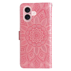 Embossed Sunflower Leather Phone Case