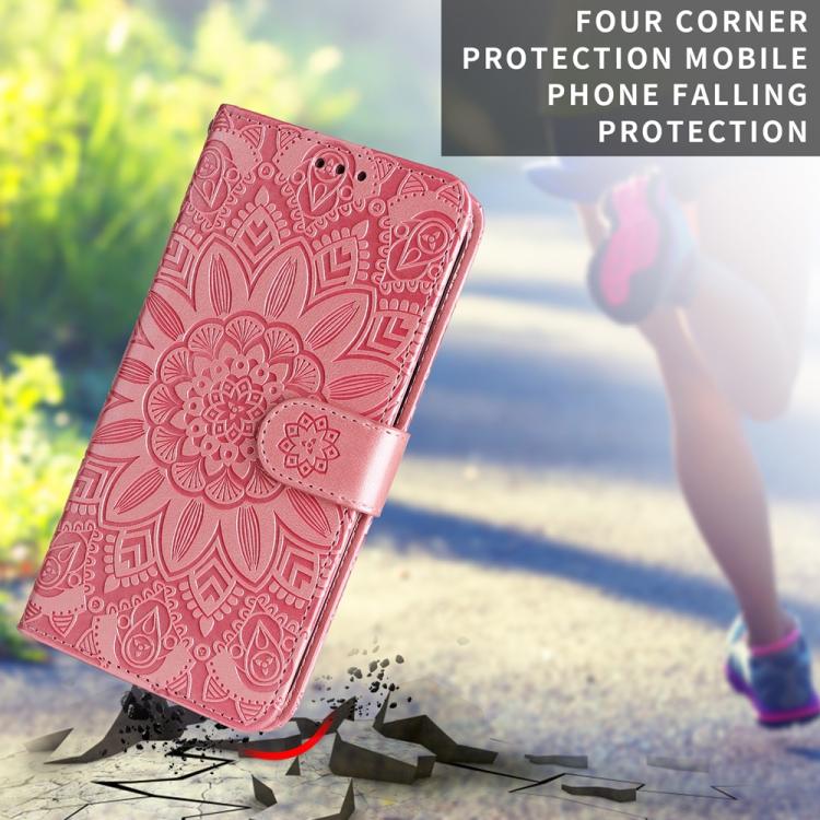Embossed Sunflower Leather Phone Case, For iPhone 17 Pro Max, For iPhone 17 Pro, For iPhone 17, For iPhone 17 Air