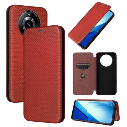 Carbon Fiber Texture Flip Leather Phone Case, For Realme GT5 5G, For Realme 11 5G / 11x, For Realme C53 4G / Narzo N53 4G, For Realme 11 5G