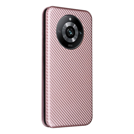 Carbon Fiber Texture Flip Leather Phone Case, For Realme 11 Pro / 11 Pro+