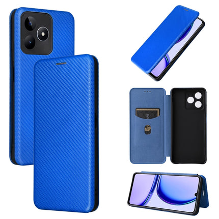 Carbon Fiber Texture Flip Leather Phone Case, For Realme GT5 5G, For Realme 11 5G / 11x, For Realme C53 4G / Narzo N53 4G, For Realme 11 5G