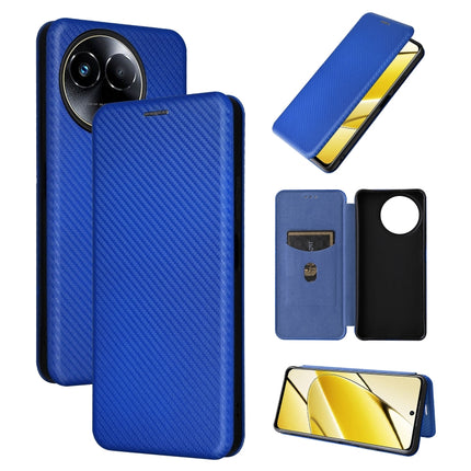 Carbon Fiber Texture Flip Leather Phone Case, For Realme GT5 5G, For Realme 11 5G / 11x, For Realme C53 4G / Narzo N53 4G, For Realme 11 5G