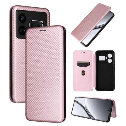 Carbon Fiber Texture Flip Leather Phone Case, For Realme GT5 5G, For Realme 11 5G / 11x, For Realme C53 4G / Narzo N53 4G, For Realme 11 5G