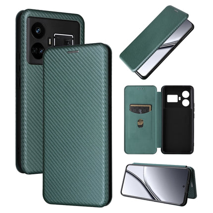 Carbon Fiber Texture Flip Leather Phone Case, For Realme GT5 5G, For Realme 11 5G / 11x, For Realme C53 4G / Narzo N53 4G, For Realme 11 5G