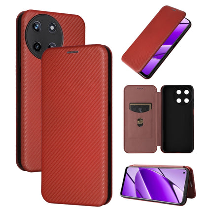 Carbon Fiber Texture Flip Leather Phone Case, For Realme GT Neo6 / GT Neo6 SE, For Realme C61 / C63, For Realme C67 4G, For Realme 11 4G Global