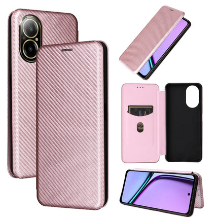 Carbon Fiber Texture Flip Leather Phone Case, For Realme GT Neo6 / GT Neo6 SE, For Realme C61 / C63, For Realme C67 4G, For Realme 11 4G Global