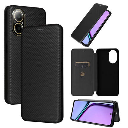 Carbon Fiber Texture Flip Leather Phone Case, For Realme GT Neo6 / GT Neo6 SE, For Realme C61 / C63, For Realme C67 4G, For Realme 11 4G Global