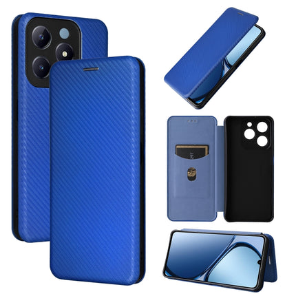 Carbon Fiber Texture Flip Leather Phone Case, For Realme GT Neo6 / GT Neo6 SE, For Realme C61 / C63, For Realme C67 4G, For Realme 11 4G Global