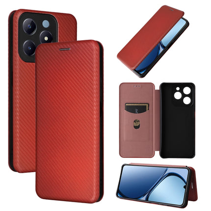 Carbon Fiber Texture Flip Leather Phone Case, For Realme GT Neo6 / GT Neo6 SE, For Realme C61 / C63, For Realme C67 4G, For Realme 11 4G Global