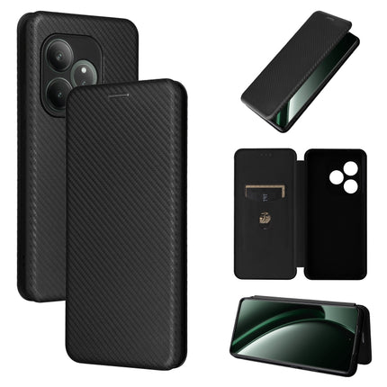 Carbon Fiber Texture Flip Leather Phone Case, For Realme C75 4G, For Realme CT7 Pro, For Realme 13 Pro / 13 Pro+, For Realme GT 6 / GT 6T