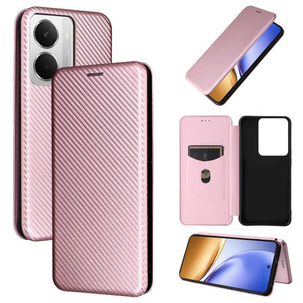 Carbon Fiber Texture Flip Leather Phone Case, For Realme 14 5G Global, For Realme Neo7x 5G, For Realme P3 Pro 5G, For Realme 14 Pro 5G Global