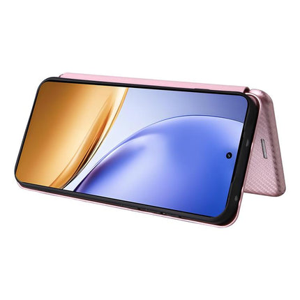 Carbon Fiber Texture Flip Leather Phone Case, For Realme 14 5G Global, For Realme Neo7x 5G, For Realme P3 Pro 5G, For Realme 14 Pro 5G Global