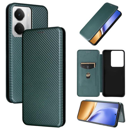 Carbon Fiber Texture Flip Leather Phone Case, For Realme 14 5G Global, For Realme Neo7x 5G, For Realme P3 Pro 5G, For Realme 14 Pro 5G Global