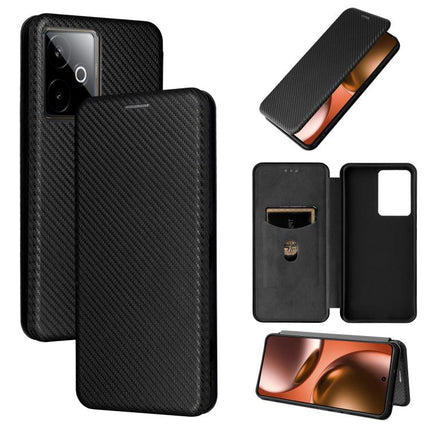 Carbon Fiber Texture Flip Leather Phone Case, For Realme 14 5G Global, For Realme Neo7x 5G, For Realme P3 Pro 5G, For Realme 14 Pro 5G Global