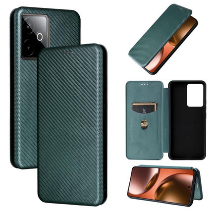 Carbon Fiber Texture Flip Leather Phone Case, For Realme 14 5G Global, For Realme Neo7x 5G, For Realme P3 Pro 5G, For Realme 14 Pro 5G Global