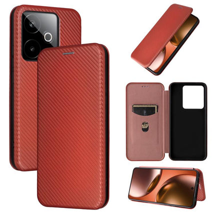 Carbon Fiber Texture Flip Leather Phone Case, For Realme C85 Pro 4G, For Realme 15T 5G, For Realme 15 5G / Realme 15 Pro 5G, For Realme GT 7 Global