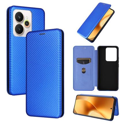 Carbon Fiber Texture Flip Leather Phone Case, For Realme C85 Pro 4G, For Realme 15T 5G, For Realme 15 5G / Realme 15 Pro 5G, For Realme GT 7 Global