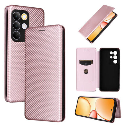 Carbon Fiber Texture Flip Leather Phone Case, For Realme C85 Pro 4G, For Realme 15T 5G, For Realme 15 5G / Realme 15 Pro 5G, For Realme GT 7 Global