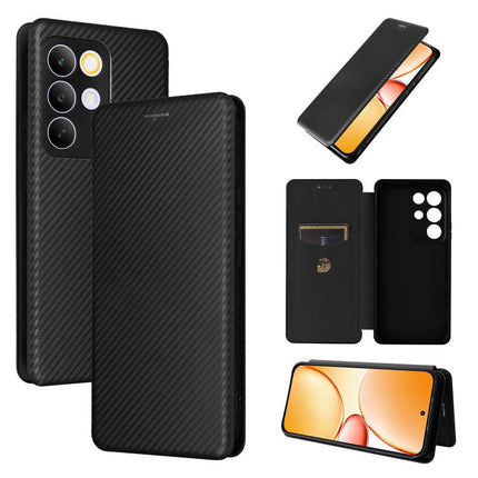 Carbon Fiber Texture Flip Leather Phone Case, For Realme C85 Pro 4G, For Realme 15T 5G, For Realme 15 5G / Realme 15 Pro 5G, For Realme GT 7 Global