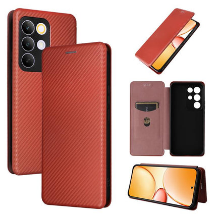 Carbon Fiber Texture Flip Leather Phone Case, For Realme C85 Pro 4G, For Realme 15T 5G, For Realme 15 5G / Realme 15 Pro 5G, For Realme GT 7 Global