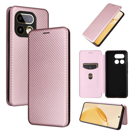 Carbon Fiber Texture Flip Leather Phone Case, For Realme Note 80 4G, For Realme 16 5G, For Realme 16 Pro+ 5G, For Realme 15x 5G India / C85 5G