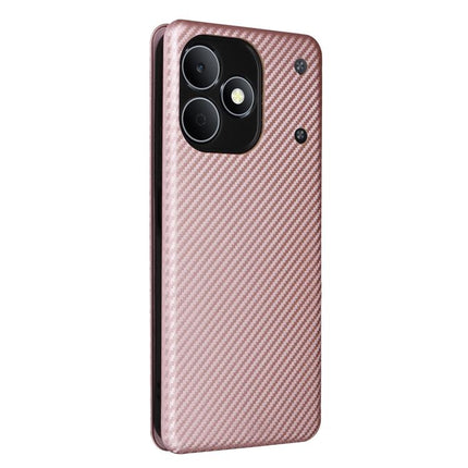 Carbon Fiber Texture Flip Leather Phone Case, For Realme Note 80 4G, For Realme 16 5G, For Realme 16 Pro+ 5G, For Realme 15x 5G India / C85 5G