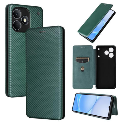 Carbon Fiber Texture Flip Leather Phone Case, For Realme Note 80 4G, For Realme 16 5G, For Realme 16 Pro+ 5G, For Realme 15x 5G India / C85 5G
