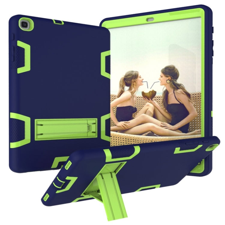 Shockproof PC + Silicone Protective Case，with Holder, For Samsung Galaxy Tab A 10.1 (2019) T510, For Samsung Galaxy Tab A 10.5 T590