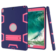 Shockproof PC + Silicone Protective Case，with Holder, For iPad 9.7(2017), For iPad Pro 10.5 inch (2017)