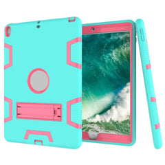 Shockproof PC + Silicone Protective Case，with Holder, For iPad 9.7(2017), For iPad Pro 10.5 inch (2017)