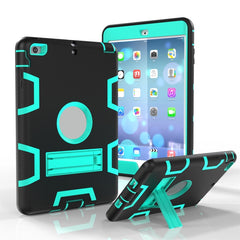 Shockproof PC + Silicone Protective Case，with Holder, For iPad Mini 3 / 2 / 1