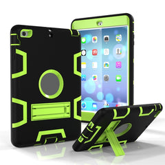 Shockproof PC + Silicone Protective Case，with Holder, For iPad Mini 3 / 2 / 1