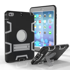 Shockproof PC + Silicone Protective Case，with Holder, For iPad Mini 3 / 2 / 1