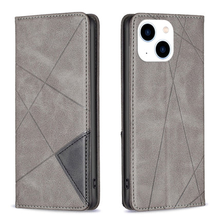 Rhombus Texture Magnetic Leather Phone Case, For iPhone 15 Pro Max, For iPhone 15 Pro, For iPhone 15 Plus, For iPhone 15