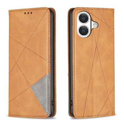 Rhombus Texture Magnetic Leather Phone Case, For iPhone 17 Pro Max, For iPhone 17 Pro, For iPhone 17, For iPhone Air