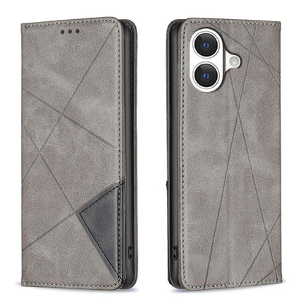 Rhombus Texture Magnetic Leather Phone Case, For iPhone 17 Pro Max, For iPhone 17 Pro, For iPhone 17, For iPhone Air