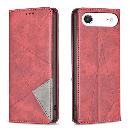 Rhombus Texture Magnetic Leather Phone Case, For iPhone 17 Pro Max, For iPhone 17 Pro, For iPhone 17, For iPhone Air