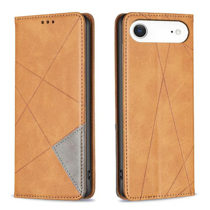 Rhombus Texture Magnetic Leather Phone Case, For iPhone 17 Pro Max, For iPhone 17 Pro, For iPhone 17, For iPhone Air