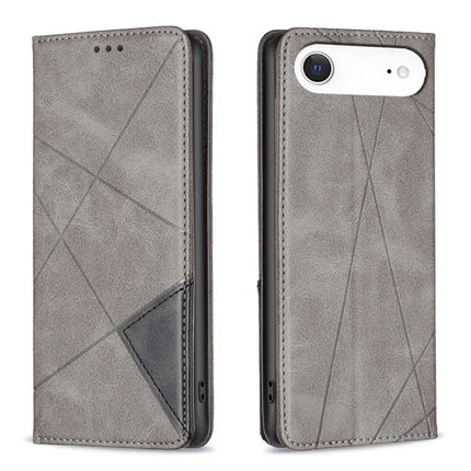Rhombus Texture Magnetic Leather Phone Case, For iPhone 17 Pro Max, For iPhone 17 Pro, For iPhone 17, For iPhone Air