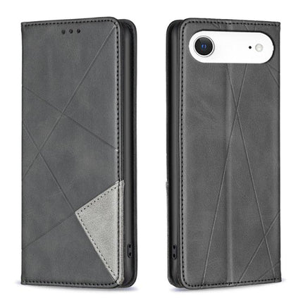 Rhombus Texture Magnetic Leather Phone Case, For iPhone 17 Pro Max, For iPhone 17 Pro, For iPhone 17, For iPhone Air